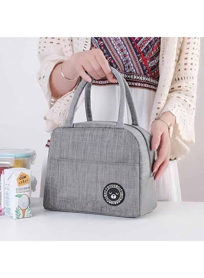 Wayfare Thermal  Lunch Bag for  Food Preservation, Insulated Tote with Handle, Portable Meal Storage (Assorted Colors - Image 1