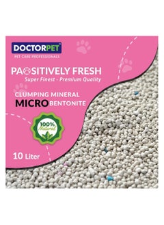 DOCTERPET Doctor Pet Baby Powder Scented Clumping Cat Litter 10L – 100% Clumping Micro Bentonite, Instant Strong Clumping, Ultra Absorbent, Dust-Free, Baby Powder Fragrance, Pet Safe  - Image 4