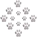 Booluee Booluee 12 Pcs Non-Slip Bathtub Stickers, Anti-Slip Dog Paw Footprint Safety Showers Treads Strips Adhesive Appliques - Image 2