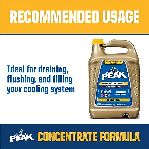 PEAK Global Lifetime Concentrate Antifreeze and Coolant for All Vehicles, 1 Gal. - Image 5