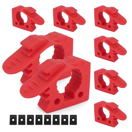 GLOBLED QuickRelease Rubber ClampsGLOBLED HeavyDuty Quick Fist Mount Shove Holder Mount Fit 115135 For Diameter Tools And Equipment8PCS - Image 1