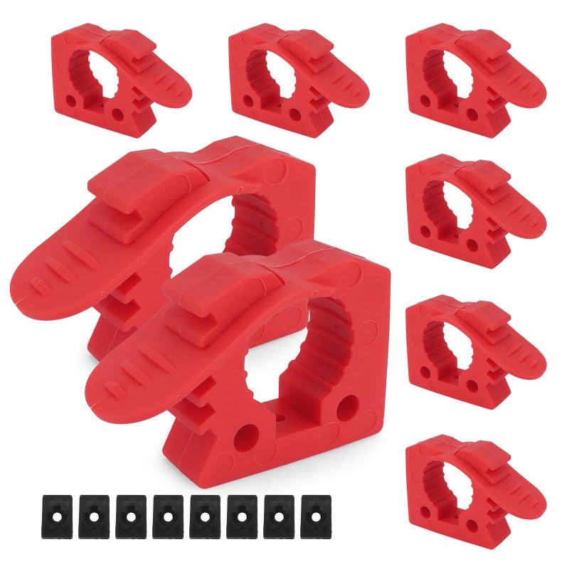 GLOBLED QuickRelease Rubber ClampsGLOBLED HeavyDuty Quick Fist Mount Shove Holder Mount Fit 115135 For Diameter Tools And Equipment8PCS - Image 3