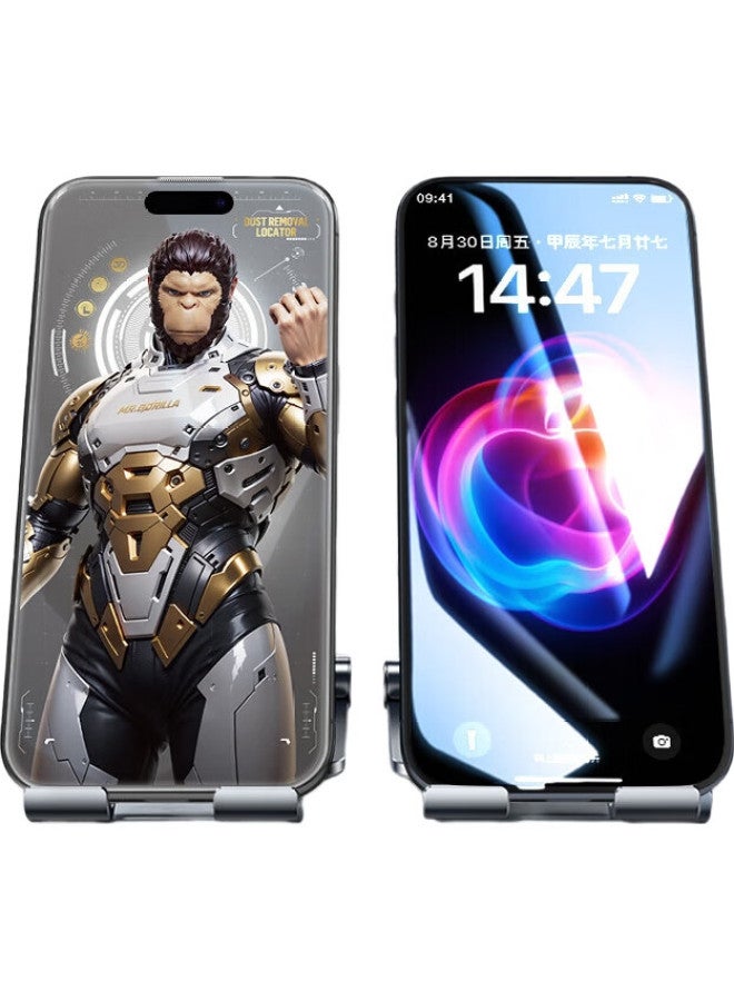 Blueo حماية شاشة زجاجية مقسّاة من بلوو غوريلا باللون الأزرق لجهاز آيفون 16 برو ماكس، تركيب خالي من الغبار، تطبيق سهل، مضاد للانعكاس، فيلم حماية عالي الدقة - Image 2