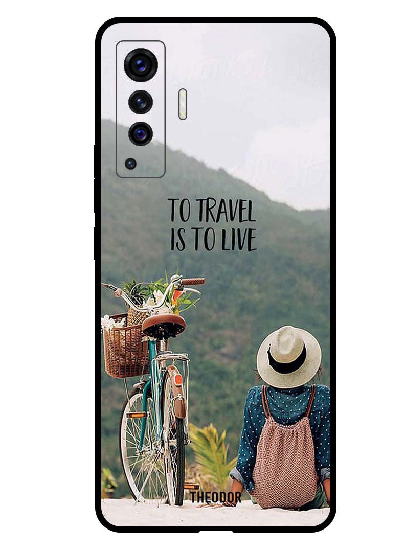 Theodor غطاء حماية لجهاز VIVO X50 5G للسفر هو العيش - Image 1