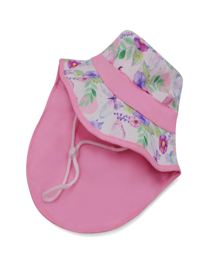 VRITRAZ Sun Protection UPF50+ Bucket Hat Toddler Summer Beach Play Hats with Neck Flap for Girl, Boy, Kids Summer Hat, Bucket Hat for Kids Ages 3-10 Years (Color-Flowerfly Pink) - Image 5