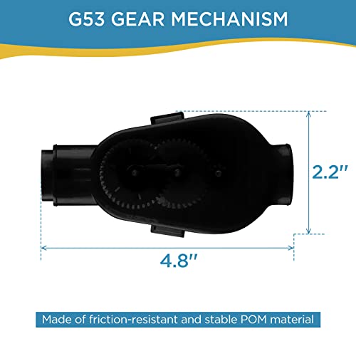 MAKHOON Pool Cleaner Complete Backup Valve Kit G62 Replacement for Polaris Zodiac 280 380 3900 Sport, 280 Black Max F5B, TR35P Pool Cleaners (Black) - Image 4