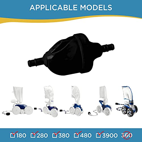 MAKHOON Pool Cleaner Complete Backup Valve Kit G62 Replacement for Polaris Zodiac 280 380 3900 Sport, 280 Black Max F5B, TR35P Pool Cleaners (Black) - Image 3
