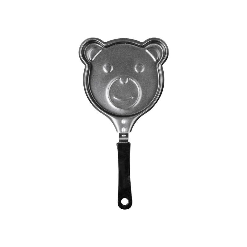 ibili مقلاة إيبلي بشكل دب 14 سم ألمنيوم أسود 14 × 14 × 6 سم