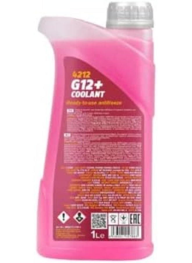 MANNOL 1 لتر سائل تبريد مضاد للتجمد G12 أحمر جاهز للاستخدام -30°C / 125 مواصفات ألمانية 2 قطع - Image 2