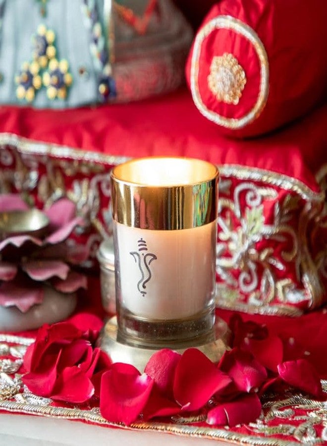 SEVA HOME Enchante Divine Ganesha Scented Candle | Orchid, Jasmine & White Musk | 25H Burn | Natural Soy Wax | Festive Home Décor & Spiritual Gifting - Image 3
