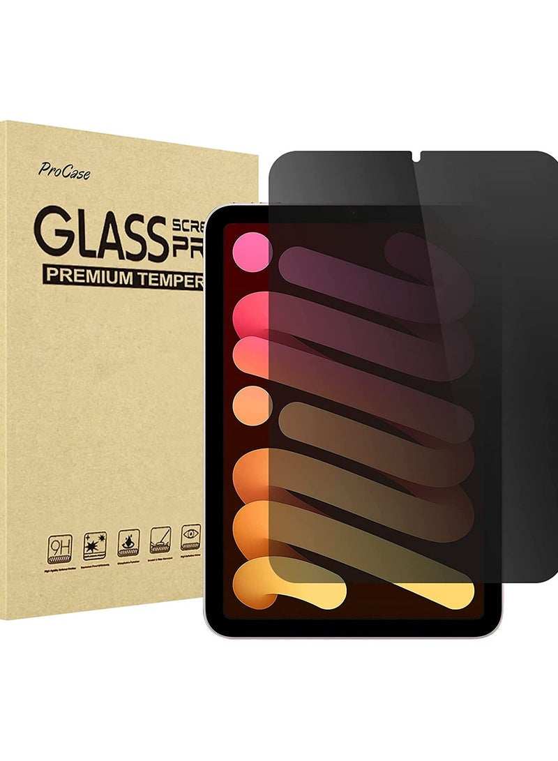 Procases iPad Mini 6 Privacy Screen Protector 8.3 Inch 2021, Anti-Spy Tempered Glass Screen Film Guard Screen Protector for 8.3” iPad Mini 6th Generation 2021 - Image 1