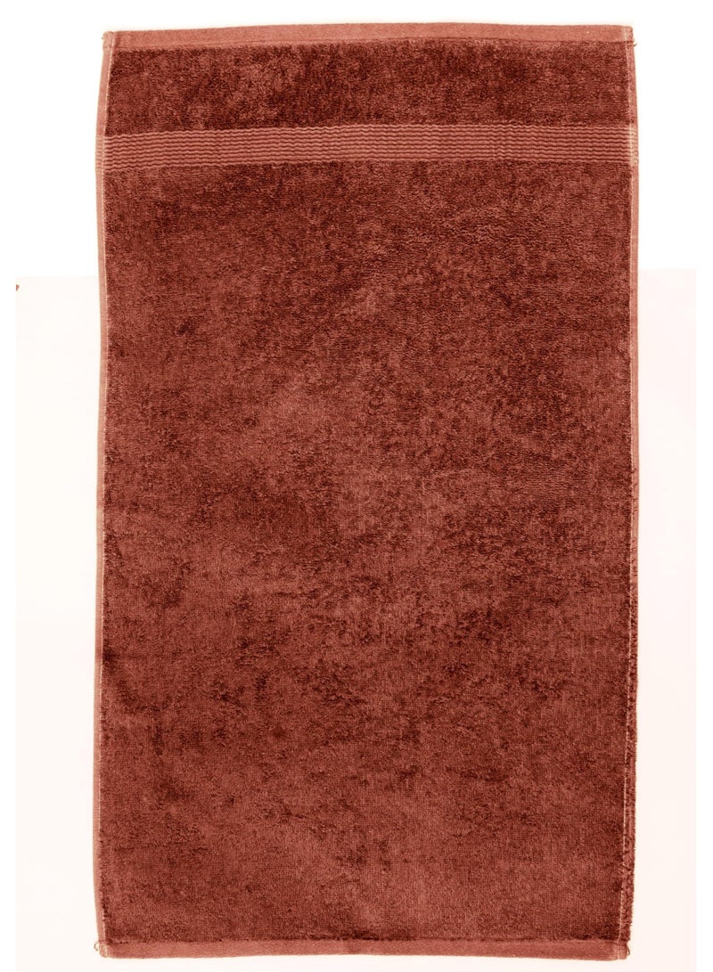 سيجنولا طقم فوط وجه سيجنولا 3 قطع مقاس 60 × 40 سم لون بني، 100% قطن.  - Image 1