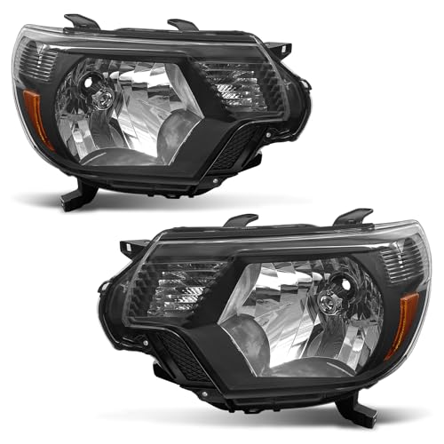 AXLAHA Headlight Assembly Replacement for 2012 2013 2014 2015 Toyota Tacoma Headlamp Driver And Passenger Side Pair - Image 1