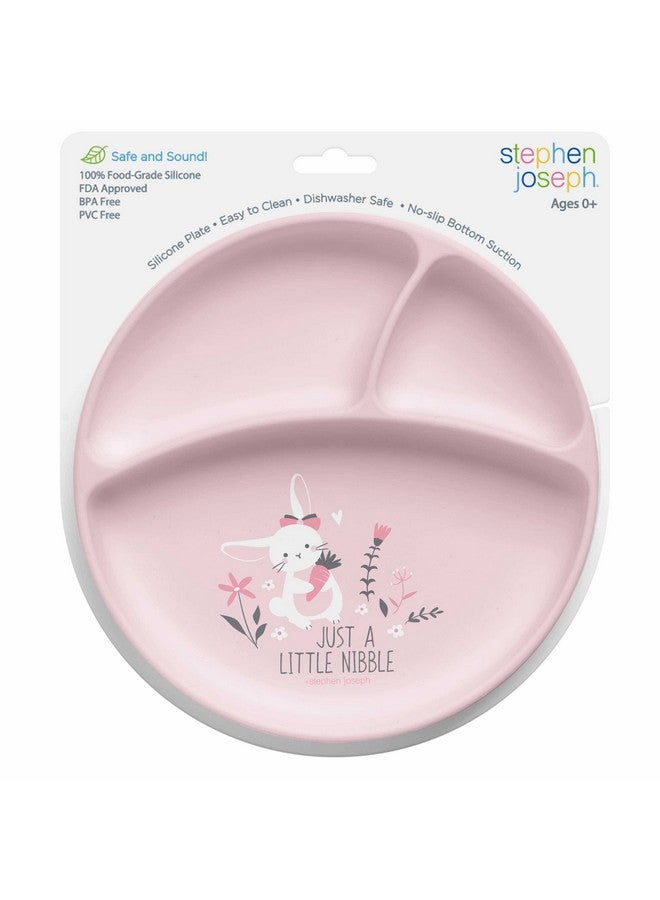 Stephen Joseph Silicone Baby Plate, One size, Bunny - Image 1
