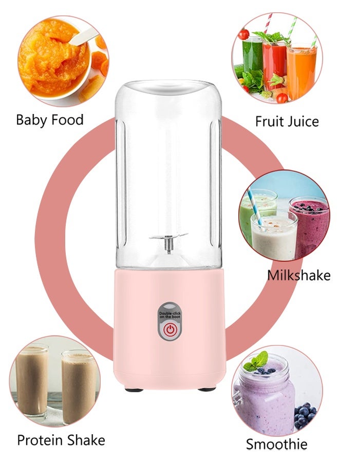 SUCITY Electric Blender-Blender Juicer Cup-Type-C Rechargeable-Mini Handheld Blender with 6 Blades-Mixer for Fruit Shakes and Smoothies-Portable Juicer for Home Outdoor Personal - Image 2