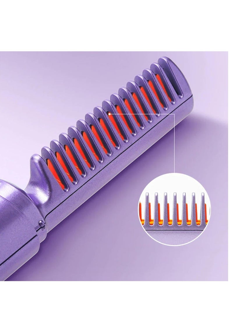 ELTRAZONE Rechargeable Mini Hair Straightener , Mini Flat Iron Hair Straightener Travel Size Rechargeable , 4000mAh Battery Straightener Brush , Portable 3 Level Hair Straightener , 4000mAh Battery Straightener - Image 5