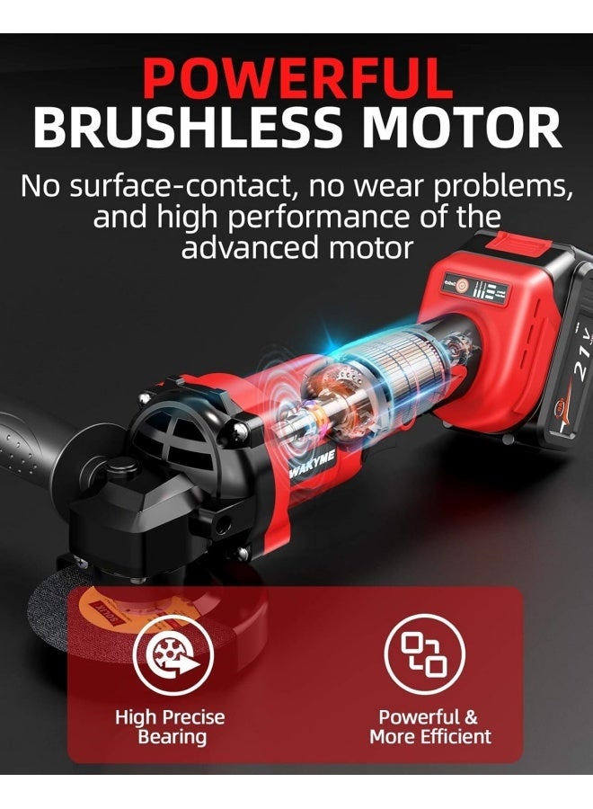 ALongDeng 21V Cordless Polisher Kit With Two 4.0Ah Batteries 3 Variable Speeds Detachable Handle Random Orbit for Car Sanding Polishing Waxing Sealing Glaze - Image 2
