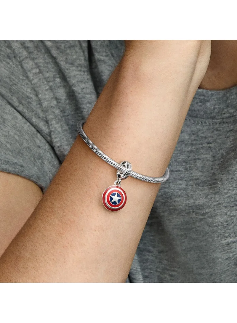 PANDORA Marvel The Avengers Captain America Shield Dangle Charm