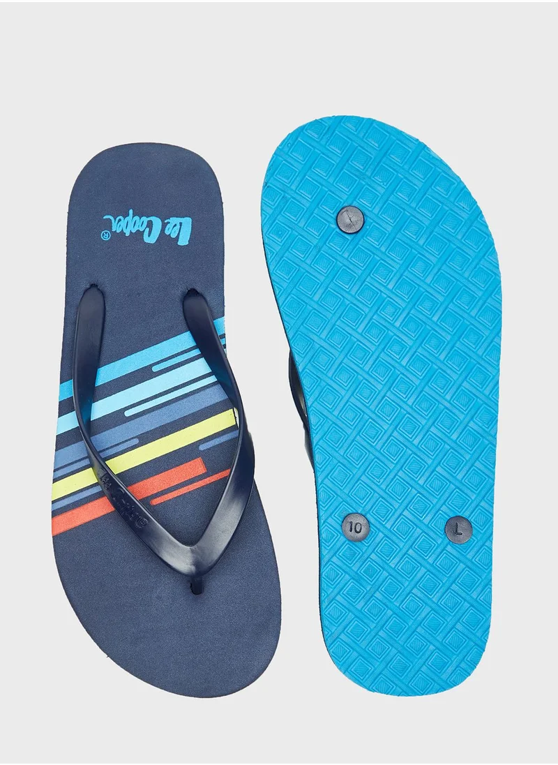 لي كوبر Logo Flip Flops