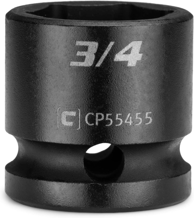 Capri Tools 3/4 in. Stubby Impact Socket, 1/2 in. Drive, 6-Point, SAE - Image 1