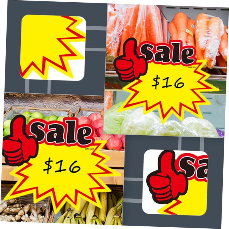 50 Pack Blank Price Tags Stickers For Retail Products Garage Sale Advertising - Image 4