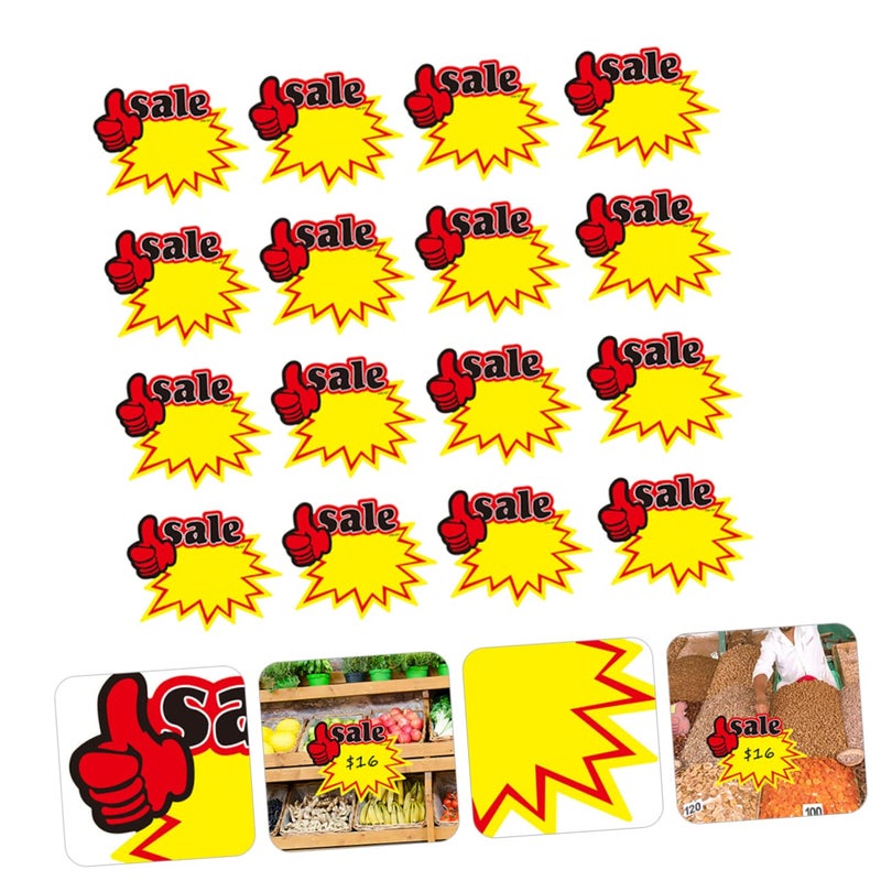 50 Pack Blank Price Tags Stickers For Retail Products Garage Sale Advertising - Image 3
