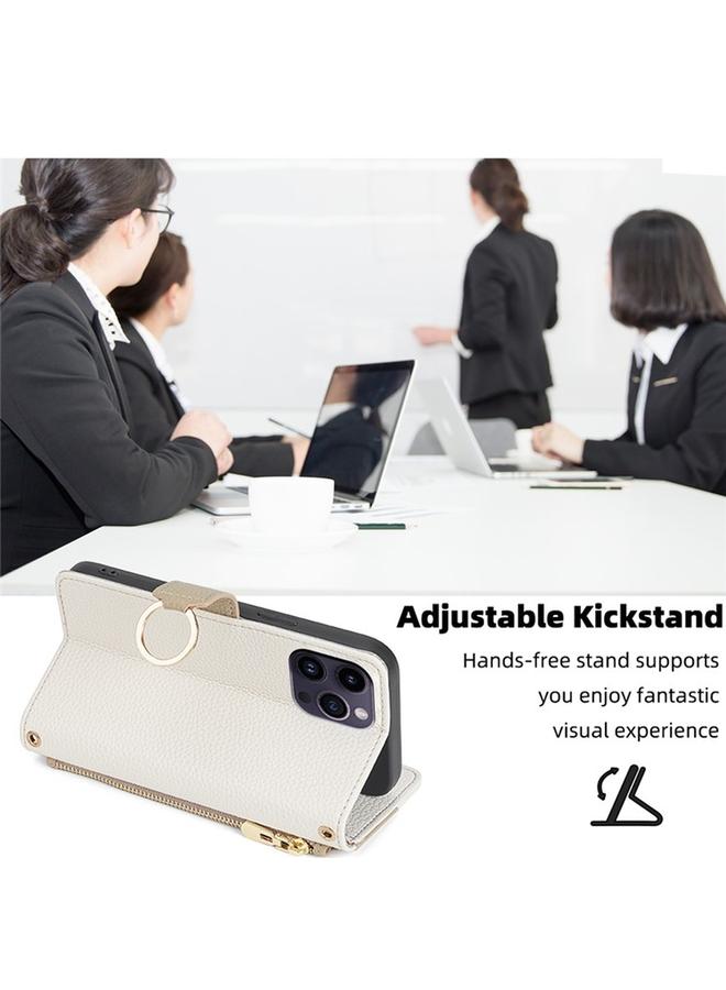 erorex Case For Huawei P Smart 2021 Crossbody Litchi Texture Leather Phone Case - Image 4