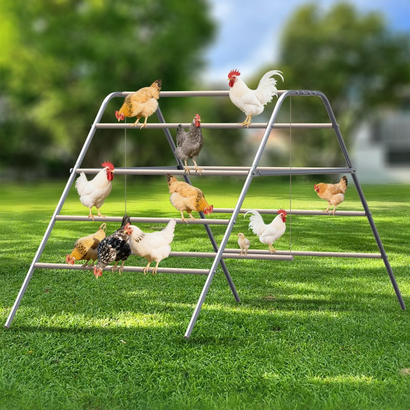 CHIKENCOOP Chicken Coop Roosting Perch Essentialsï¼šPerfect for Backyard Poultry, Easy Installation Farm Roost Toys for Chickens(81.7''L x 41.3'' W x 41.7H'') - Image 1