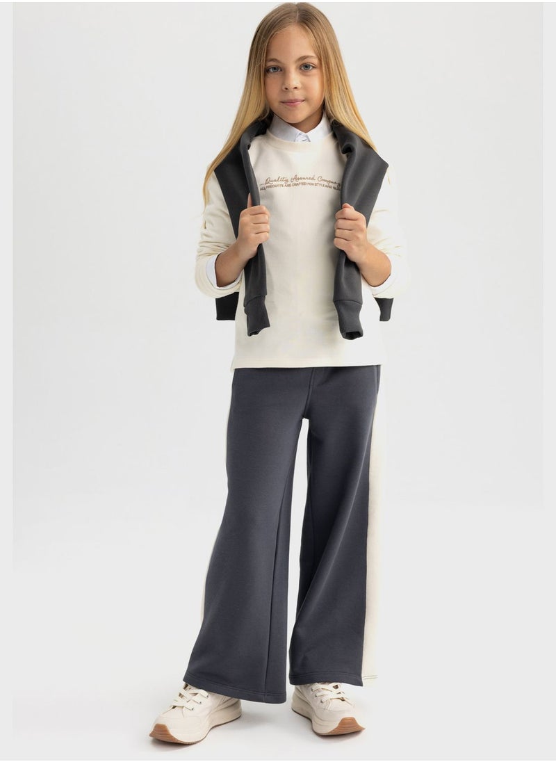 DeFacto - Kids Essential Flared Trousers - Image 1
