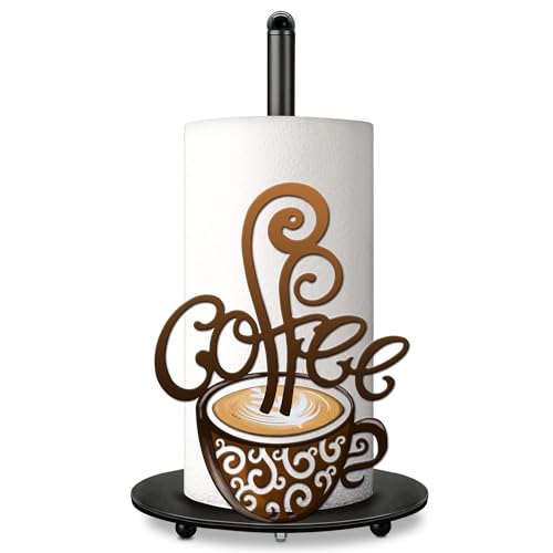 Hexagram Coffee Kitchen Decor Coffee Paper Towel Holder Cute Vintage for Bar Kitchen Bathroom Countertop Gifts for Women Men Housewarming - Image 1