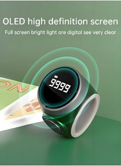 CHHQLZS Zikr Ring, Digital Finger Counter Tasbih Counter with OLED Display Tasbeeh Ring 3 Sizes Daily Prayer Reminder for Prayer Islamic Tasbih Muslims (18mm-22mm)  - Image 3