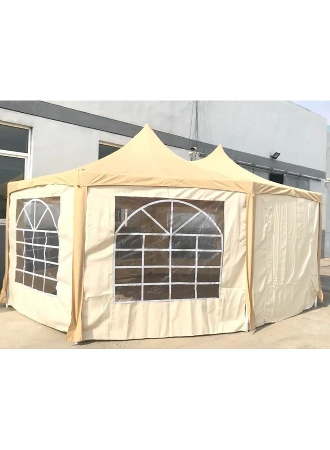 Yulan Outdoor Shelters & Gazebos, Garden Gazebo Party Tent Steel Frame Gazebo Waterproof Fabric, For Garden Canopy Outdoor Waterproof Party Tent Marquee - Image 4