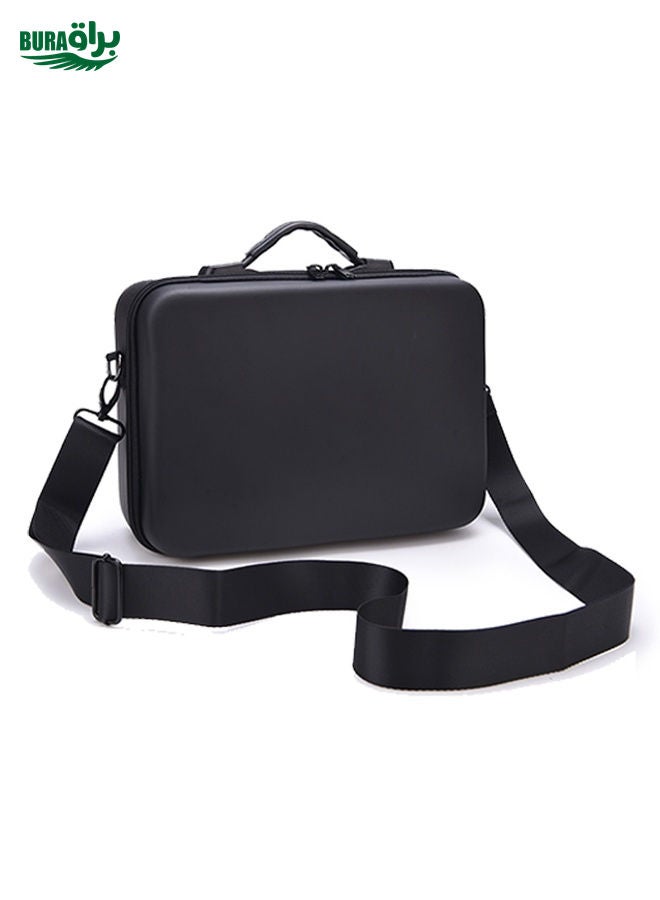 BURAQ LS4456 Portable Drone PU Shoulder Storage Bag Handbag for DJI Mavic Mini 2(Black + Black Liner)  - Image 2