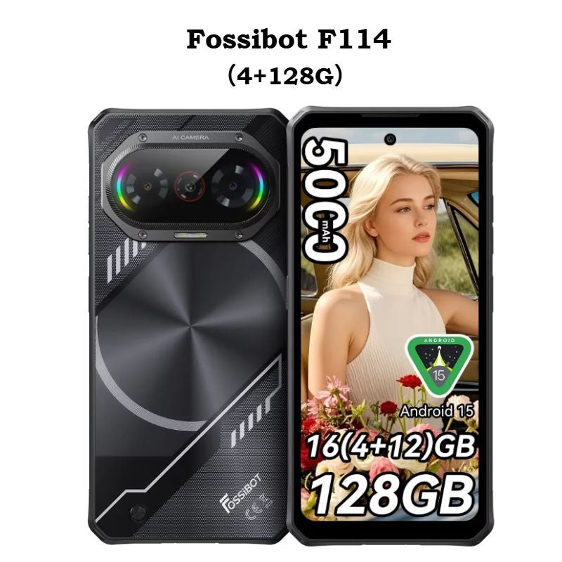 فوسيبوت هاتف ذكي fossibot F114 - أسود - Image 1