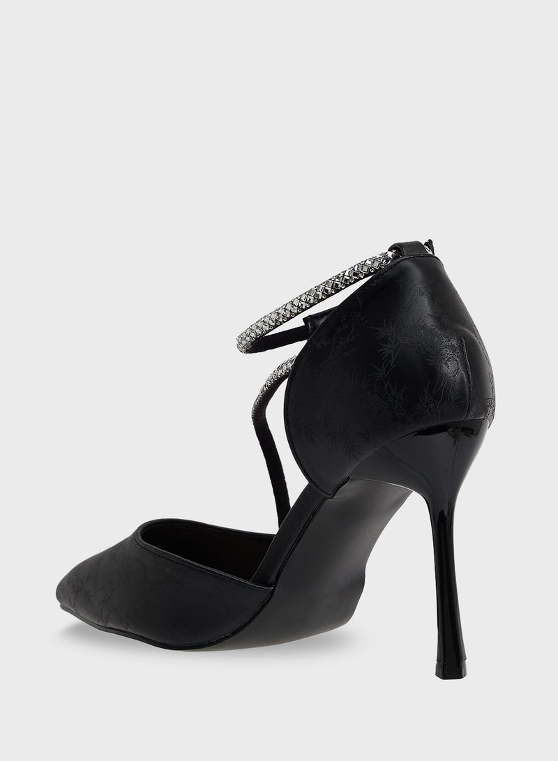 ELLA Diamante Heeled Pump  - Image 3