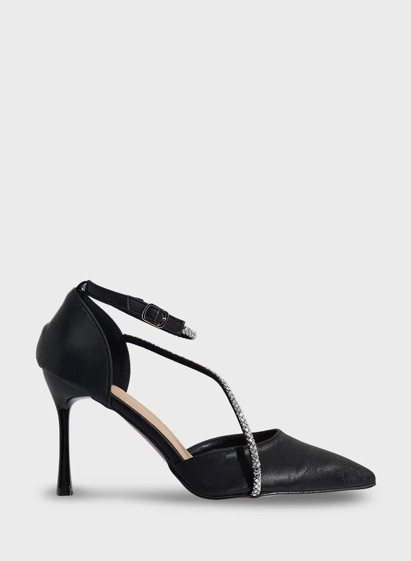 ELLA Diamante Heeled Pump