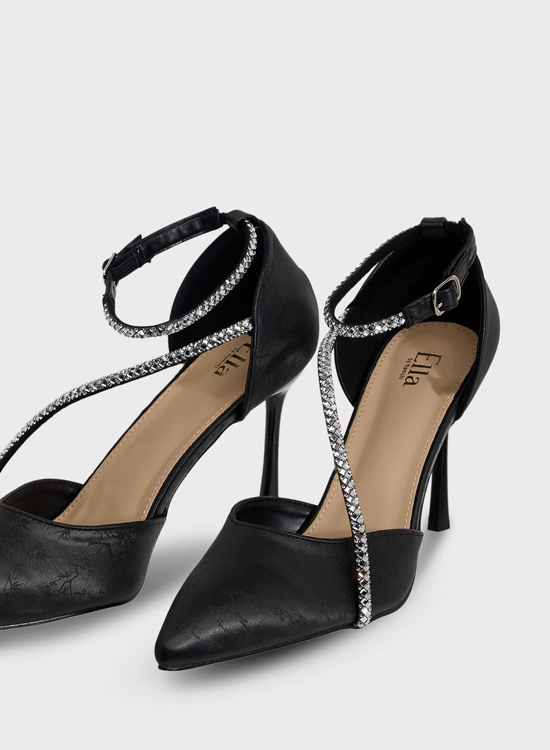 ELLA Diamante Heeled Pump  - Image 4