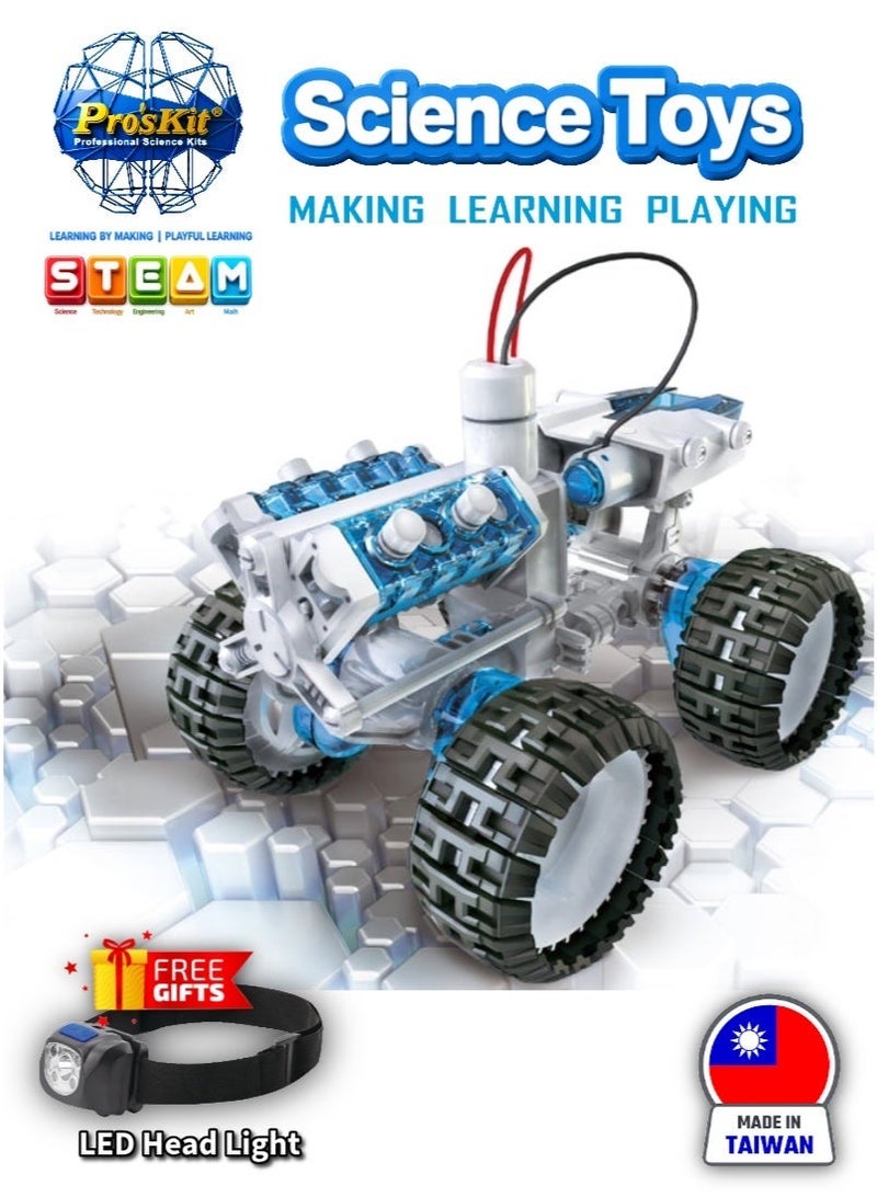 Pro'skit Pro’sKit GE-752 Salt Water Fuel Cell 4x4 Engine Car Kit – DIY STEM Water-Powered Car for Kids (No Batteries) - Image 1