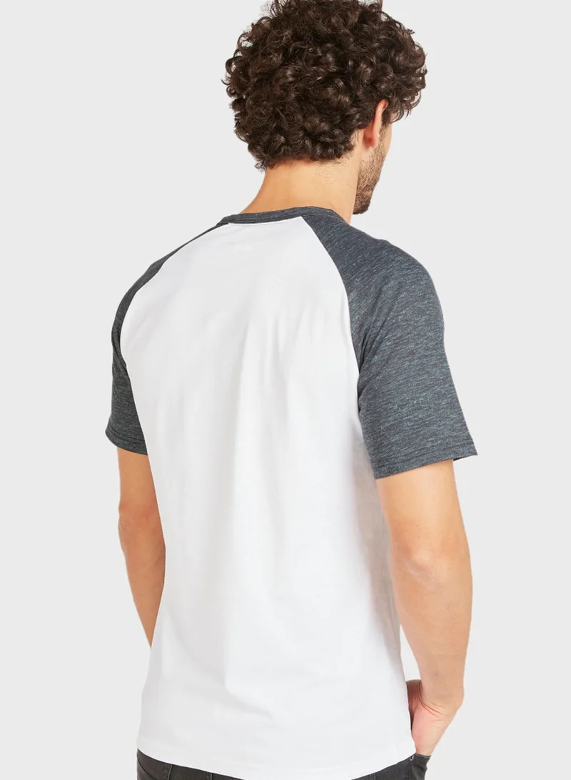 لي كوبر Raglan Crew Neck T-Shirt