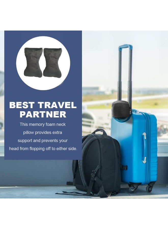 MOB Memory Foam Car Neck Rest Pillow Set of 2 – Ergonomic Design for Head & Neck Support, Premium Fabric, Soft & Breathable Cushion for Car Seat, Office, and Travel Use - Image 3