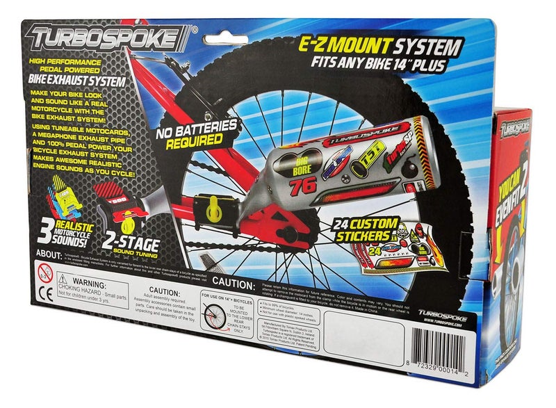 Turbospoke Bicycle Exhaust System V2  Multi - Image 2