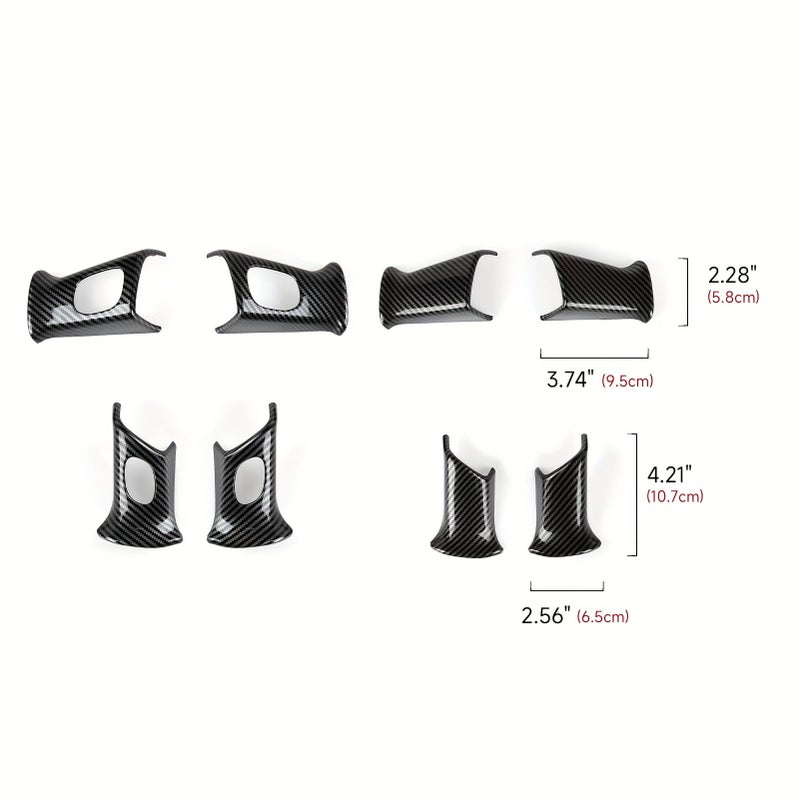 Color B Steering Wheel Stickers Trim Compatible With Chevy Avalanche Express Silverado Suburban Tahoe Trailblazer GMC Envoy Savana Sierra Yukon XL Buick Rainier Hummer H2 Oldsmobile Bravada Cadillac Escalade - Image 3