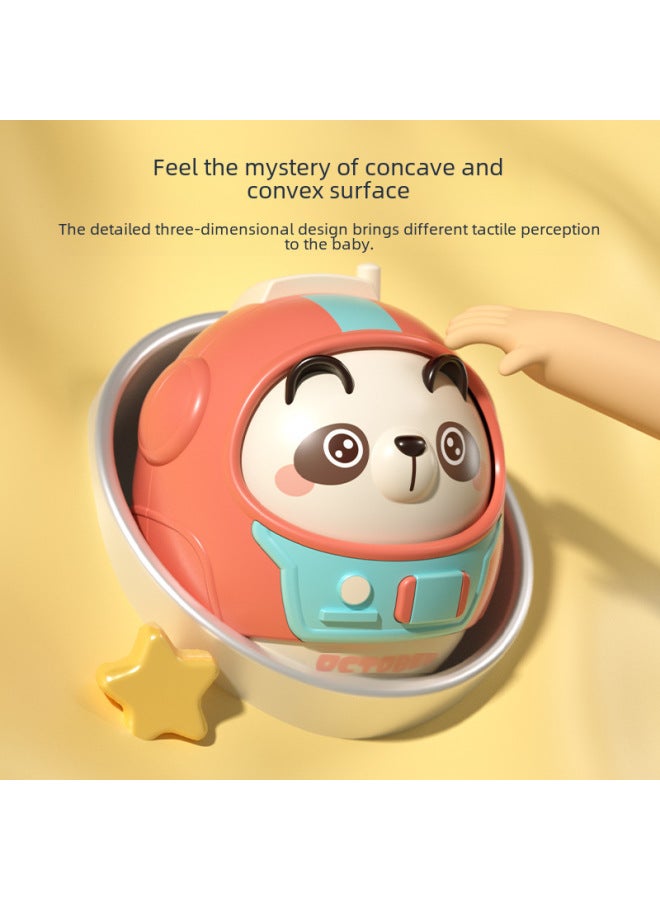Large Animal Chewable Baby Toy Not A Flop Doll Early Education Soothing Toy Children's Instrument Rattles-Color:Meng Fun Wind Bell Tumbler-Parrot (opp Bag) - Image 5