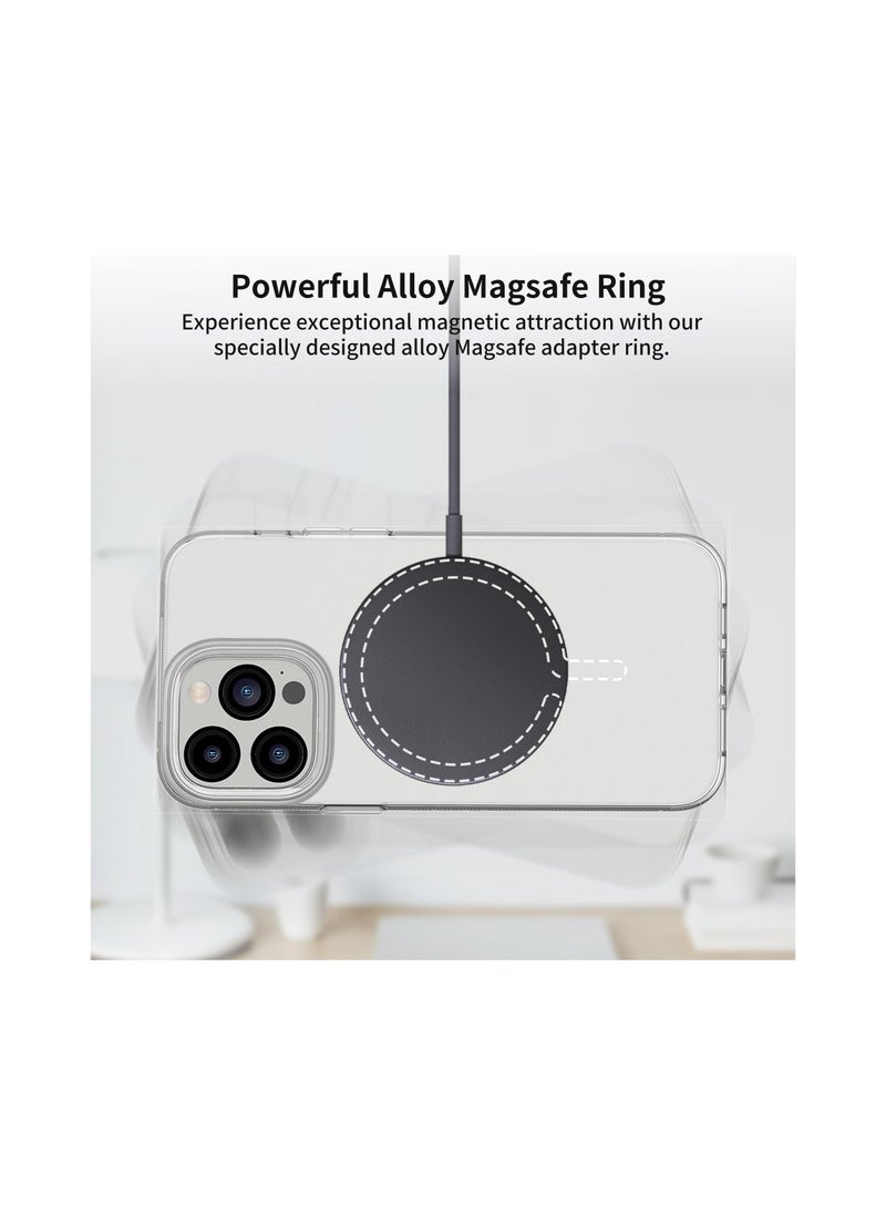 Generic - 4Pcs Universal Metal Rings Compatible with Magsafe Sticker Magnetic Wireless Car Charger Black - Image 1