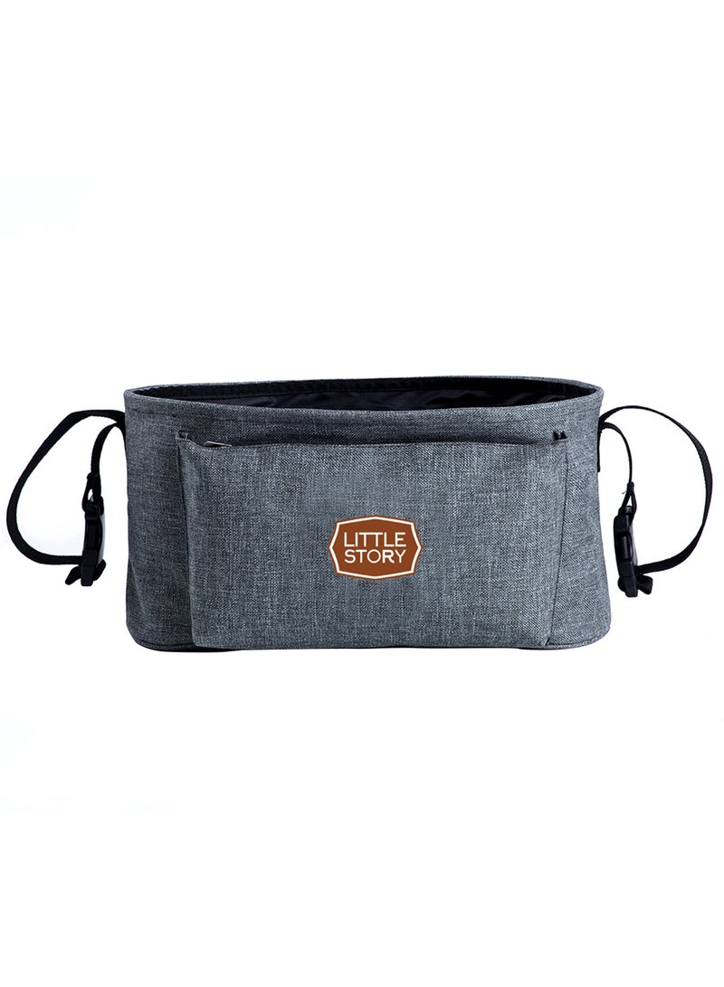 Little Story Bronx Stroller Organizer - Grey - Image 2