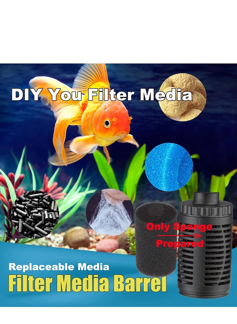 Silent Aquarium Filter Biochemical Filtration Oxygen Enhancer Clean Water Air Pump Make Waves Easy Clean Ideal for 80~120L Tanks - Image 2