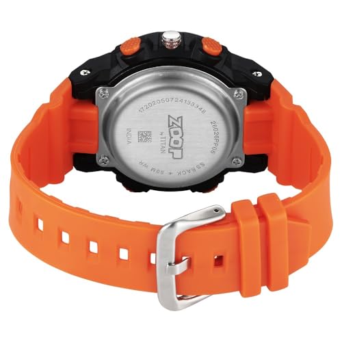 Zoop Analog Digital Watch with Black Dial & Orange Strap for Boys Kids, from House of Titan - NT26026PP05W - Image 2