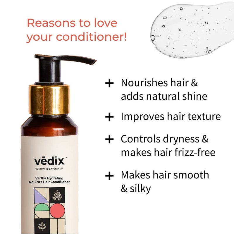 Vedix Shampoo and Conditioner Combo Vikleda Shampoo For Dry Hair No Frizz Hair Conditioner Ayurvedic Shampoo Conditioner 100 ml 100 ml - Image 3