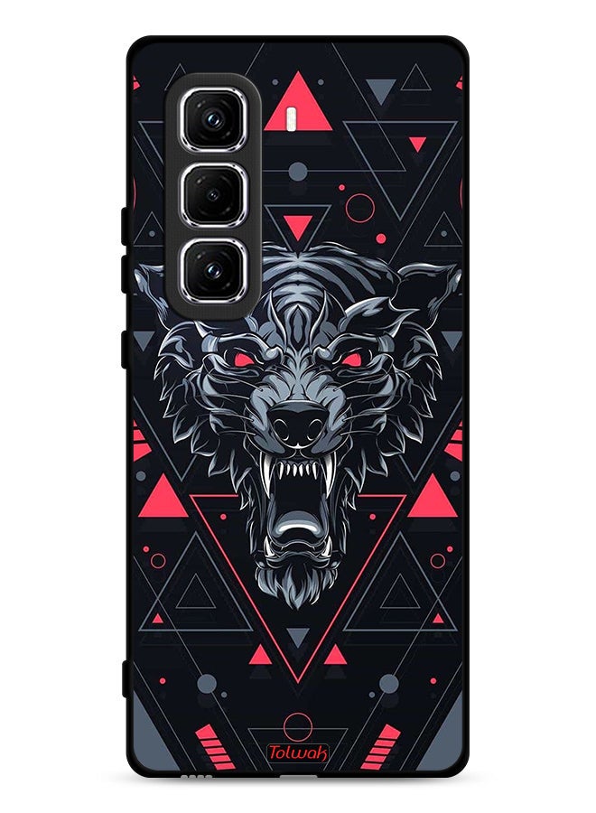 Tolwak Infinix Hot 50 Pro 4G Protective Case Cover Scrolling Wolf - Image 1