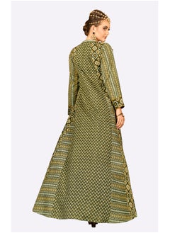 SARA Sara Lattice Style Design Print Jalabiya  - Image 3